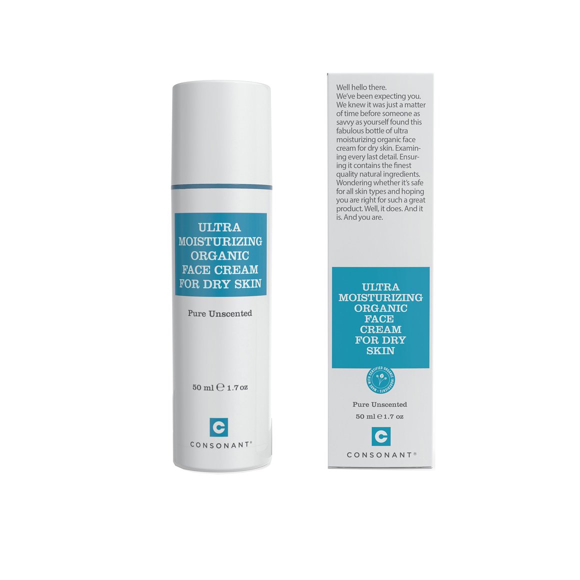 Ultra Moisturizing Organic Face Cream for Dry Skin